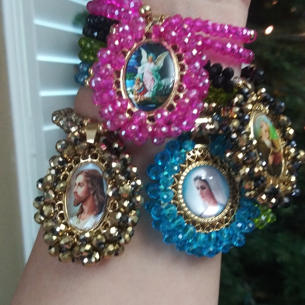 Pulceras de cristal lote 12